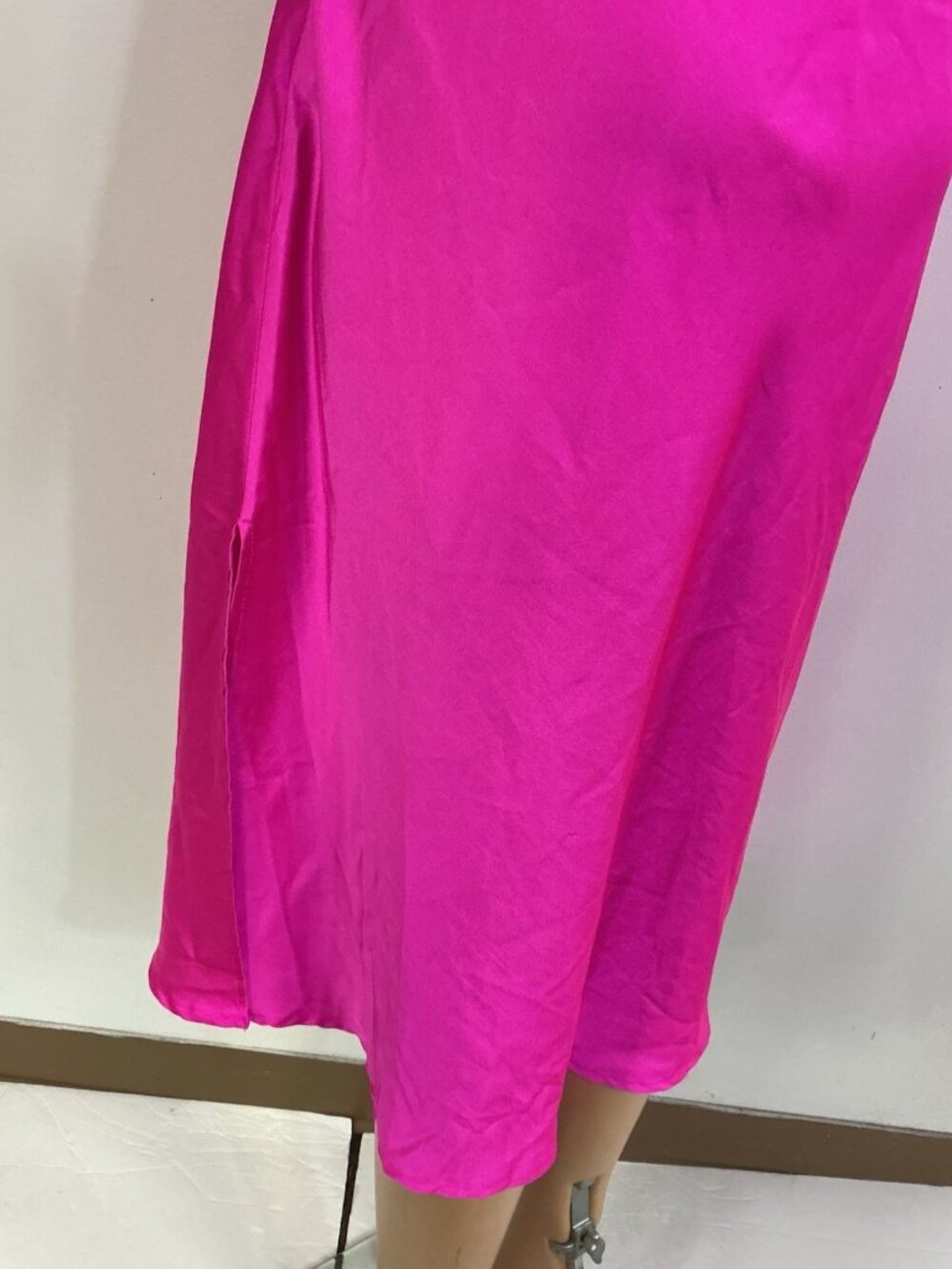 Japna Pink Slip Dress Satin Maxi Womens Medium - Picture 2 of 8